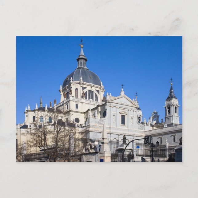 Carte Postale Cathédrale Almudena à Madrid (Devant)