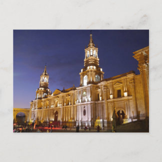 Carte Postale Cathédrale Basilique d'Arequipa, Pérou