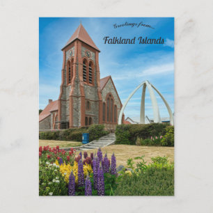 Carte Postale Cathédrale Christ Church Stanley îles Falkland