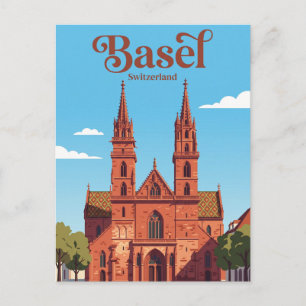 Carte Postale Cathédrale de Bâle Suisse
