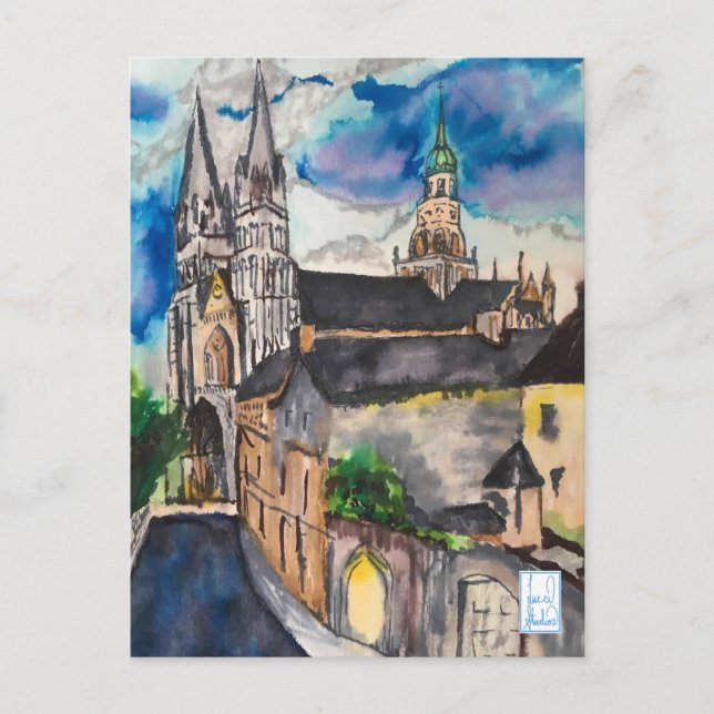 Carte Postale Cathédrale de Bayeux France (Devant)