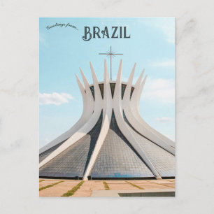 Carte Postale Cathédrale de Brasília au Brésil