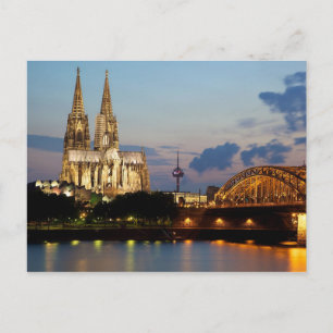 Carte postale Cathédrale de Cologne, Allemagne