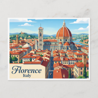 Carte Postale Cathédrale de Florence et Duomo Italie