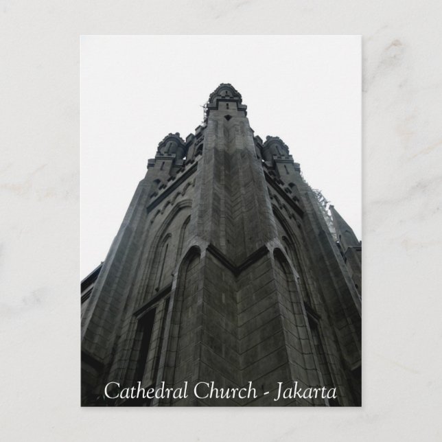 Carte Postale Cathédrale de Jakarta (Devant)