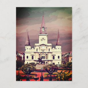 Carte Postale Cathédrale de la Nouvelle-Orléans