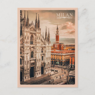 Carte Postale Cathédrale de Milan