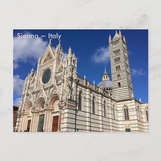 Carte Postale Cathédrale de Père Noël Maria Assunta, Sienne, Ita (Devant)