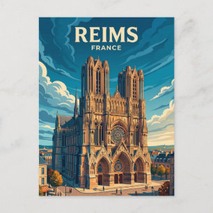 Carte Postale Cathédrale de Reims France
