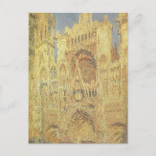 Carte Postale Cathédrale de Rouen, coucher de soleil sur Claude