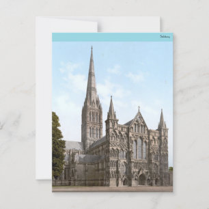 Carte Postale Cathédrale de Salisbury en Angleterre (vers 1900)
