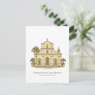 Carte Postale Cathédrale de San Juan – Viejo San Juan