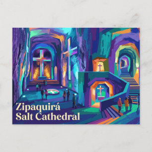 Carte Postale Cathédrale de sel de Zipaquirá Colombie
