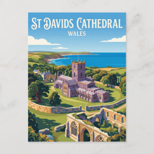 Carte Postale Cathédrale de St Davids au Pays de Galles