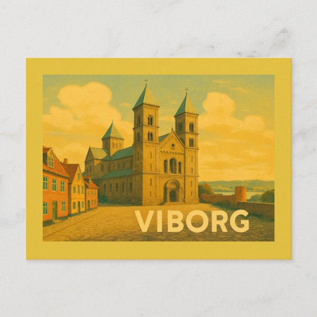 Carte Postale Cathédrale de Viborg Danemark (Devant)