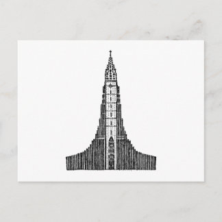Carte Postale Cathédrale d'Islande (Hallgrimskirkja)