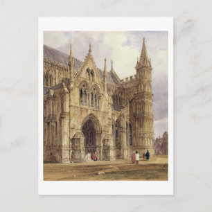 Carte Postale Cathédrale du Porch de Salisbury, 1832