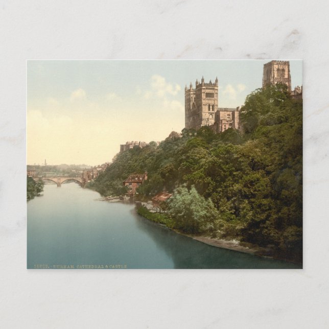 Carte Postale Cathédrale et église, Durham, Angleterre (Devant)