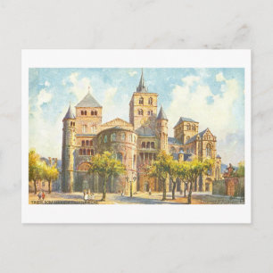 Carte Postale Cathédrale et église Notre-Dame de Trèves, vintage