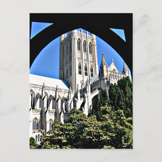 Carte Postale Cathédrale nationale de Washington par l'Archway (Devant)