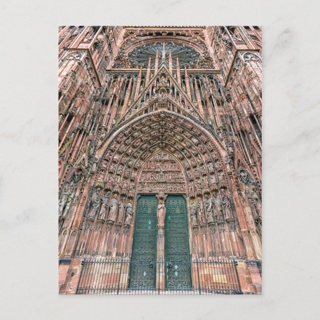 Carte Postale Cathédrale Notre-Dame, Strasbourg, France (Devant)