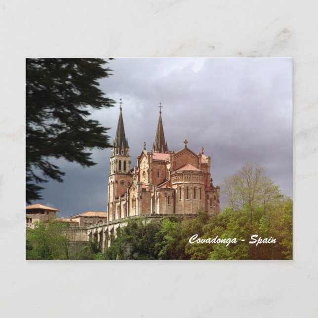 Carte Postale Cathédrale Père Noël Maria La Real de Covadonga (Devant)
