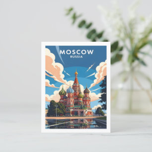 Carte Postale Cathédrale Saint-Basil de Moscou