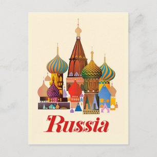 Carte Postale Cathédrale Saint-Basile, Moscou, Russie