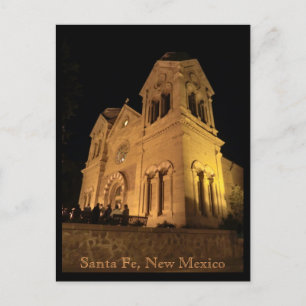 Carte Postale Cathédrale Saint-François Santa Fe Nouveau-Mexique