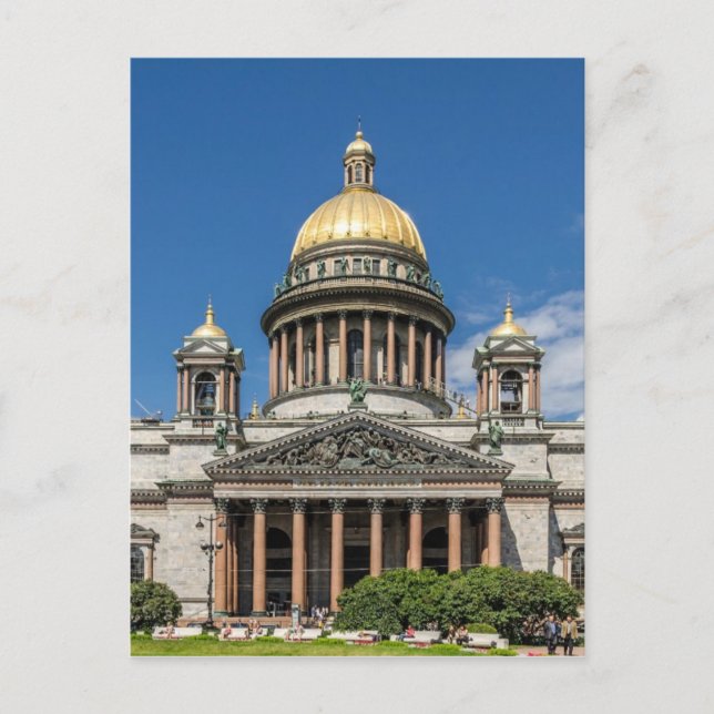 Carte Postale Cathédrale Saint-Isaac à Saint-Pétersbourg Russie (Devant)