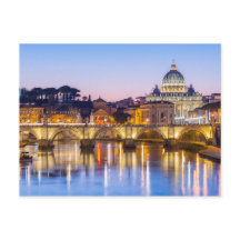 Cathédrale Saint-Pierre de la nuit Rome Italie