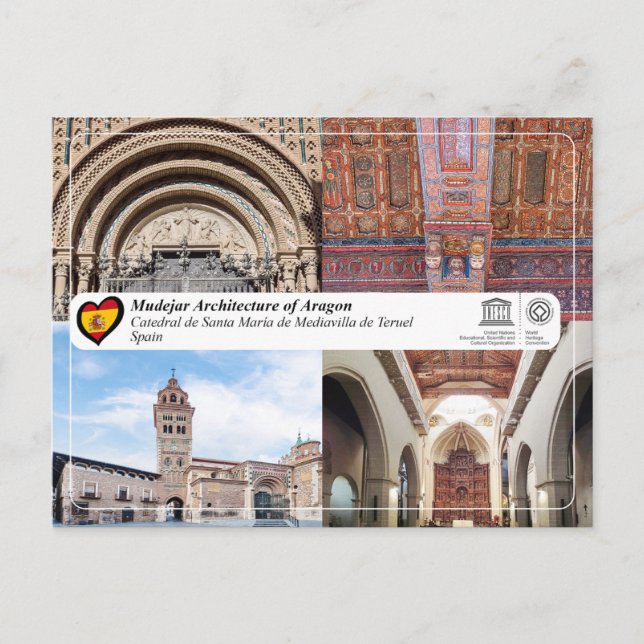Carte Postale Cathédrale Sainte-Marie-de-Mediavilla de Teruel (Devant)