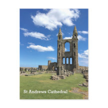 Cathédrale St Andrews Écosse Ruines Tours au solei
