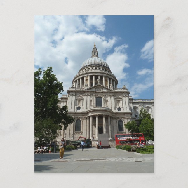 Carte Postale Cathédrale St Paul de Londres (Devant)