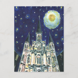 Carte Postale Cathédrale Starry Night