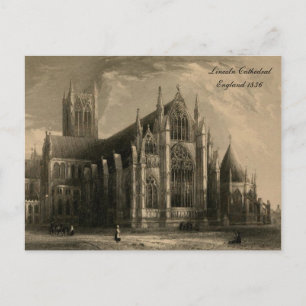 Carte Postale Cathédrales d'Angleterre série : Lincoln 1836