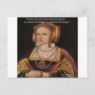 Carte Postale Catherine Of Aragon Love Quota Venin & Cards