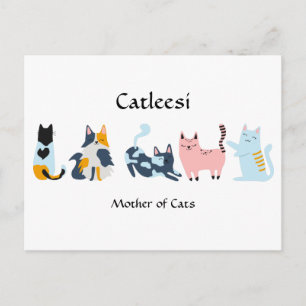 Carte Postale Catleesi, Mère des Chats