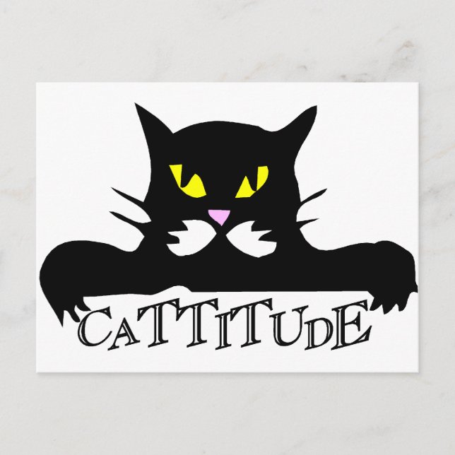 Carte Postale cattitude (Devant)