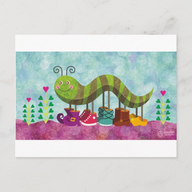 Carte postale Catty Caterpillar (Devant)
