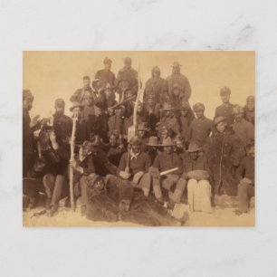 Carte Postale Cavalerie de combat afro-américaine : Guerriers bu