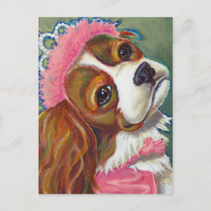 Carte Postale Cavalier King Charles Spaniel Chienne Princesse AR