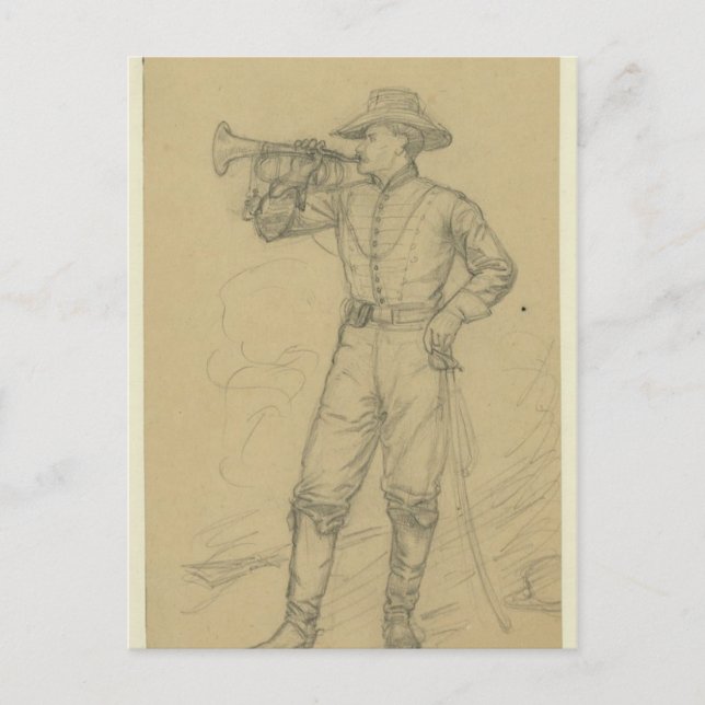 Carte Postale Cavalry Bugler (Devant)