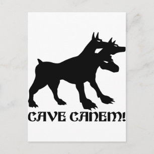 Carte Postale CAVE CANEM - ATTENTION AU CHIEN Latin