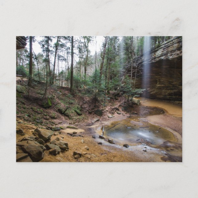 Carte Postale Cave de cendres, Hocking Hills State Park, Ohio (Devant)