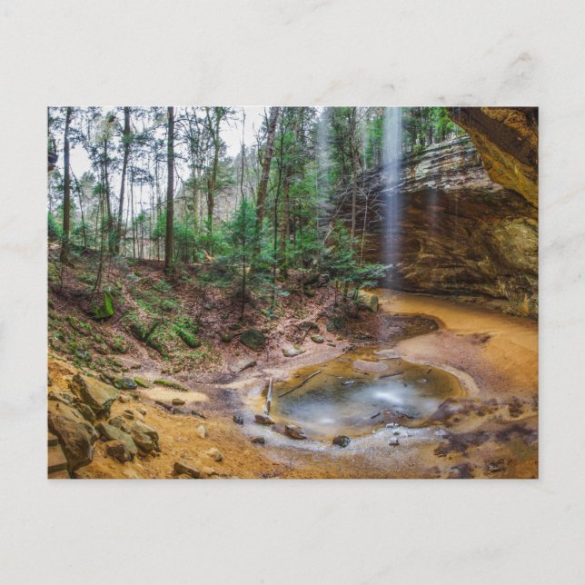 Carte Postale Cave de cendres, Hocking Hills State Park, Ohio (Devant)