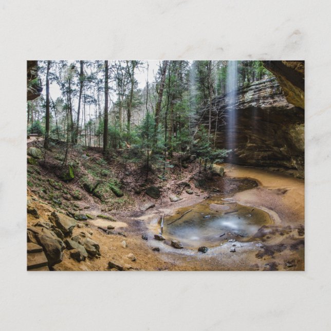 Carte Postale Cave de cendres, Hocking Hills State Park, Ohio (Devant)