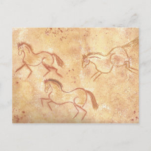 Carte Postale Cave Drawing Painting of Horses