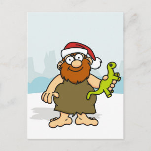 Carte postale Caveman Père Noël
