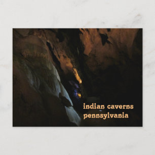 Carte Postale cavernes indiennes pennsylvanie
